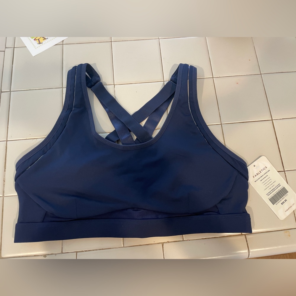 Fabletics Deep Blue Swim Top